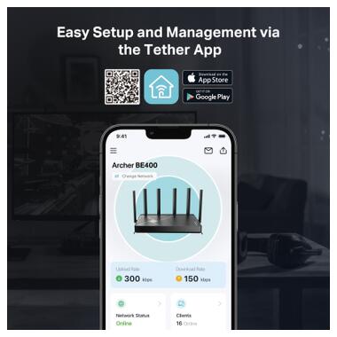 Маршрутизатор TP-Link Archer BE400 (ARCHER-BE400) фото №9