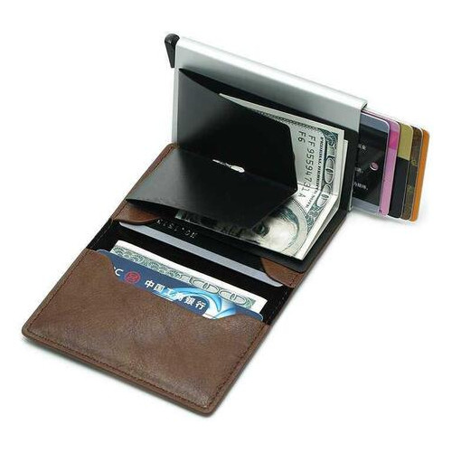 Гаманець Cart Holder з RFID захистом, коричневий Baellerry фото №2