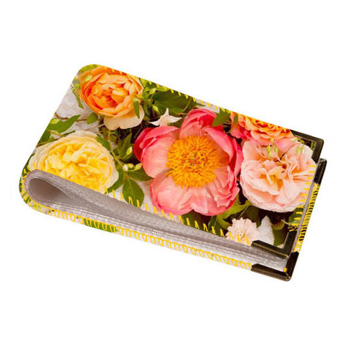 Візитниця для пластикових карток Яскраві квіти VZK_16A028_ZHL фото №1
