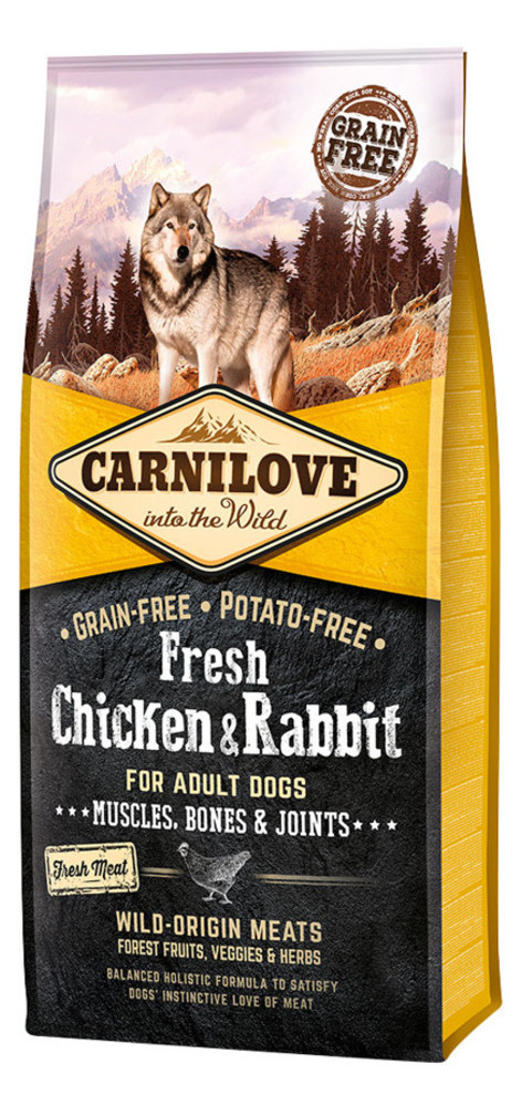 Корм для собак Carnilove Fresh Chicken & Rabbit Muscles, Bones & Joints 1,5 кг (170867/7502) фото №1