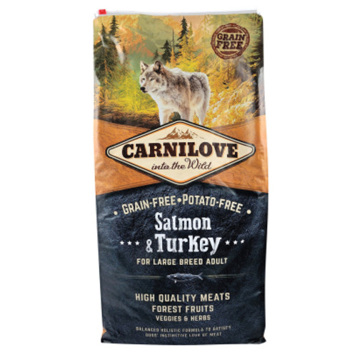 Сухий корм для собак Carnilove Adult Large Breed Salmon and Turkey 12 кг (8595602508945) фото №1