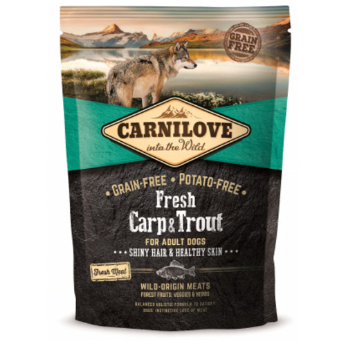 Сухий корм для собак Carnilove Fresh Carp and Trout for Adult dogs 1.5 кг (8595602527533) фото №1