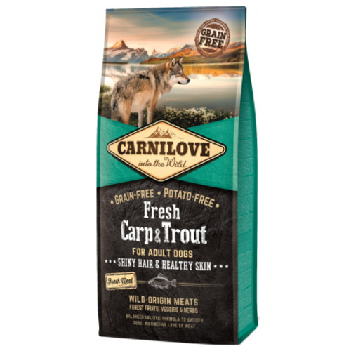 Сухий корм для собак Carnilove Fresh Carp and Trout for Adult dogs 12 кг (8595602527557) фото №1