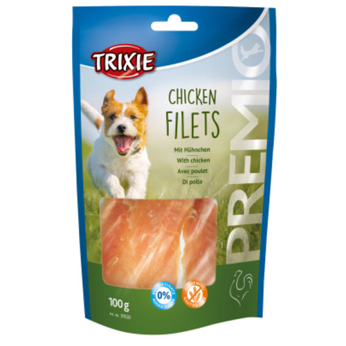 Ласощі для собак Trixie Premio Chicken Filets куряче філе 100 г (4011905315324) фото №1