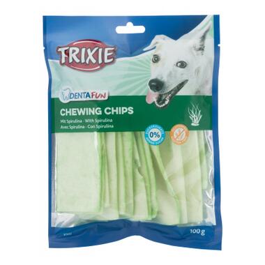 Ласощі для собак Trixie KauChips Light зі спіруліною 100 г (4011905026824) фото №1