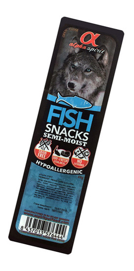 Ласощі для собак Alpha Spirit Snacks Fish 35 г (as07316) фото №1