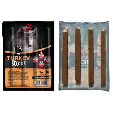 Ласощі для собак Alpha Spirit Sticks Turkey 300 г 30 шт (as5102401) фото №2