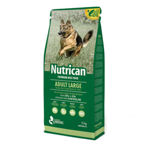Сухий корм Nutrican Adult Large для собак великих порід будь-якого віку зі смаком курки, 15 кг ti-nc507023 фото №1