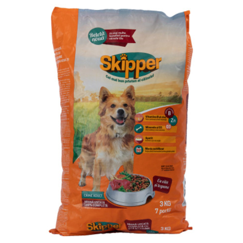 Сухий корм для собак Skipper яловичина та овочі 3 кг (5948308003505) фото №1
