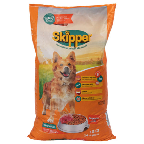 Сухий корм для собак Skipper курка та яловичина 10 кг (5948308003529) фото №1