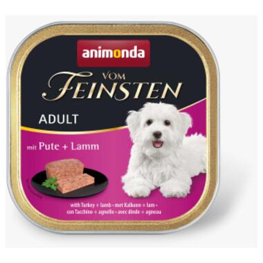 Консерви для собак Animonda Vom Feinsten Adult with Turkey + Lamb 150 г (4017721826112) фото №1