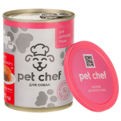 Консерви для собак Pet Chef паштет м'ясне асорті 360 г (4820255190266) фото №2