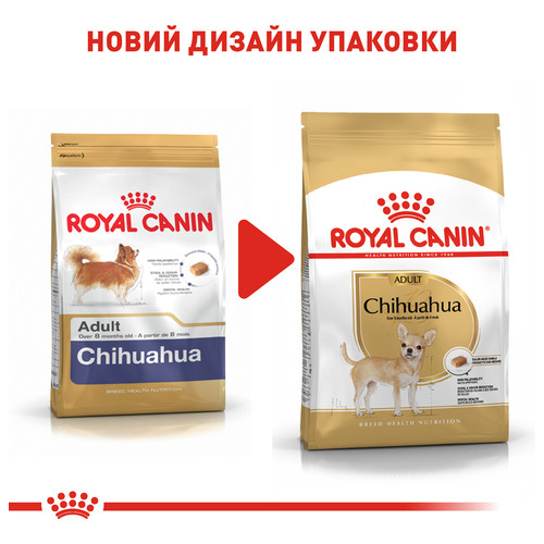 Сухий повнораційний корм для дорослих собак породи чихуахуа Royal Canin Chihuahua Adult віком від 8 місяців і старше 1.5 кг (2210015) фото №11