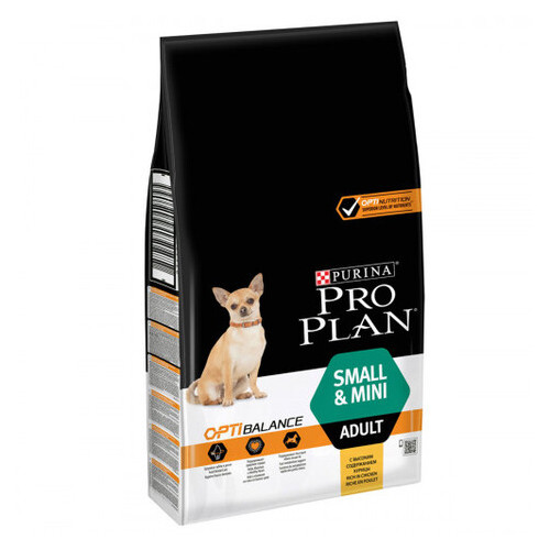 Сухий корм Purina Pro Plan Small & Mini Adult для дорослих собак дрібних порід з куркою та рисом 3 кг (138484) фото №1