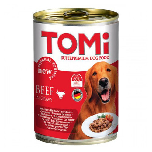 Консерви Tomi Beef з яловичиною супер преміум для собак 400 г (115760) фото №1