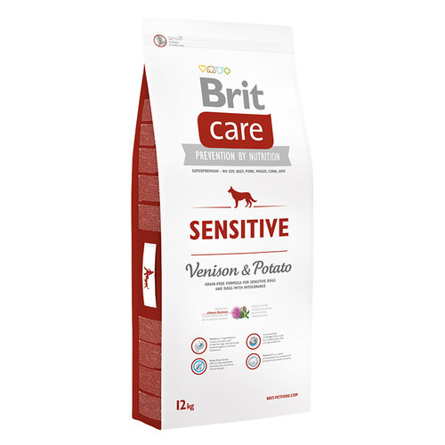 Корм для взрослых собак Brit Care Sensitive Venison&Potato с олениной 12 кг фото №1