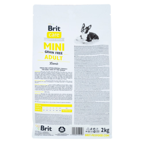Сухий корм для собак Brit Care GF Mini Adult Lamb 2 кг (8595602520107) фото №2
