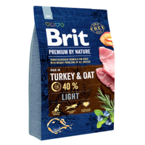 Сухий корм для собак Brit Premium Dog Light 3 кг (8595602526581) фото №1