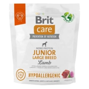 Сухий корм для собак Brit Care Dog Hypoallergenic Junior Large Breed гіпоалергенний з ягням 1 кг (8595602559060) фото №1
