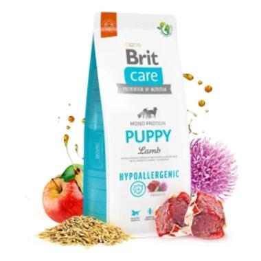 Сухий корм для собак Brit Care Dog Hypoallergenic Puppy гіпоалергенний з ягням 1 кг (8595602558971) фото №2