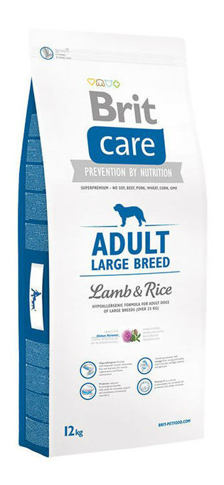 Корм для собак Brit Care Adult Large Breed Lamb & Rice 12кг фото №1