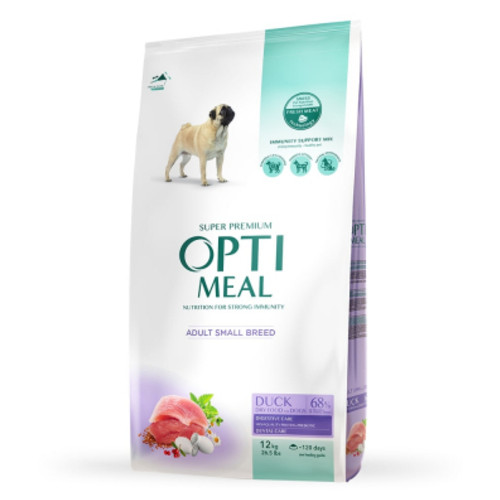 Сухий корм для собак Optimeal для малих порід зі смаком качки 12 кг (4820083905520) фото №1