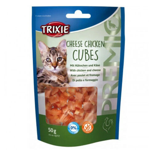Сирні кубики Trixie Premio для котів курка з сиром 50 г (138556) фото №1