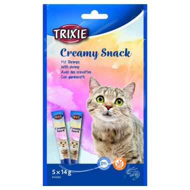 Ласощі для котів Trixie Creamy Snacks креветки 5х14 г (4011905426822) фото №1