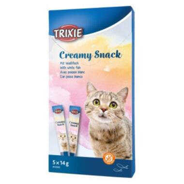 Ласощі для котів Trixie Creamy Snacks риба 14 г (4011905426839) фото №1