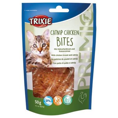 Ласощі для котів Trixie Premio Catnip Chicken Bites з курячим філе та котячою м'ятою 50 г (4011905427423) фото №1