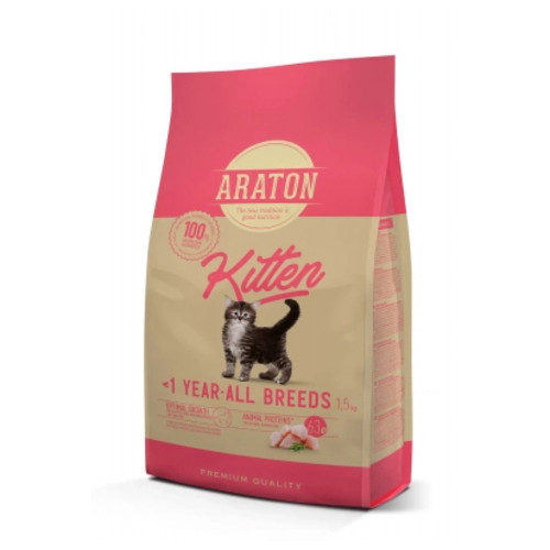 Сухий корм для кішок Araton Kitten 1.5 кг (ART45644) фото №1