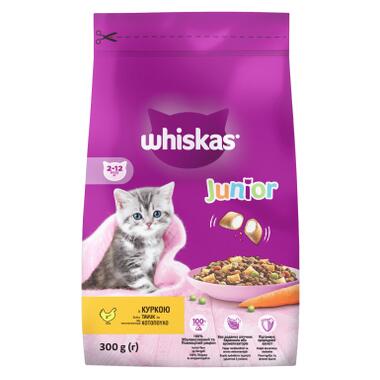 Сухий корм для кішок Whiskas Junior з куркою 300 г (5900951304378) фото №1