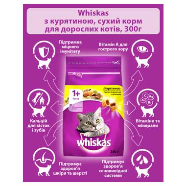 Сухий корм для кішок Whiskas з куркою 300 г (5998749144039/5900951014055) фото №4