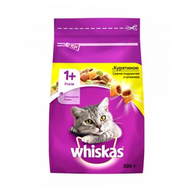 Сухий корм для кішок Whiskas з куркою 300 г (5998749144039/5900951014055) фото №1