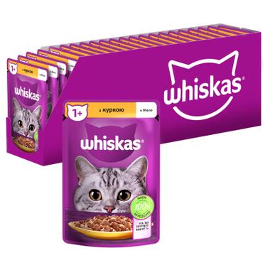 Вологий корм для кішок Whiskas Курка в желе 85 г (5900951302138) фото №1