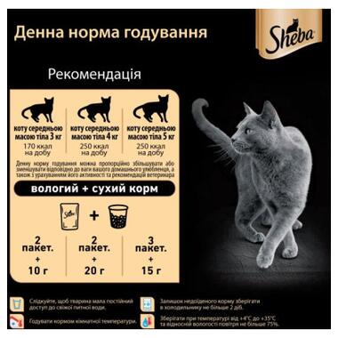 Вологий корм для кішок Sheba cij POU з індичкою в желе 85 г (4770608257231) фото №8