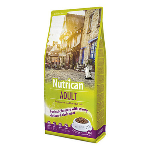 Сухий корм Nutrican Adult Cat для дорослих котів усіх порід зі смаком курки та рису, 10 кг ti-nc513383 фото №1