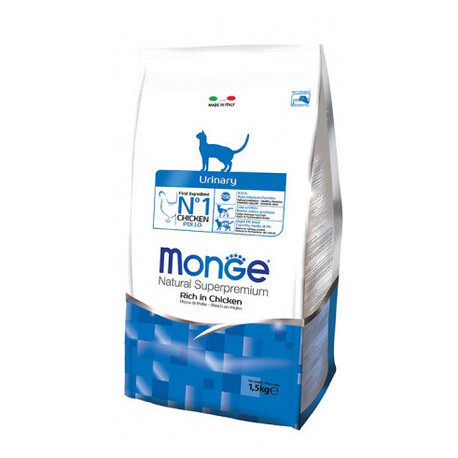 Сухий корм Monge Cat Urinary з куркою та рисом для дорослих кішок для профілактики сечокам'яної хвороби 1,5 кг фото №2
