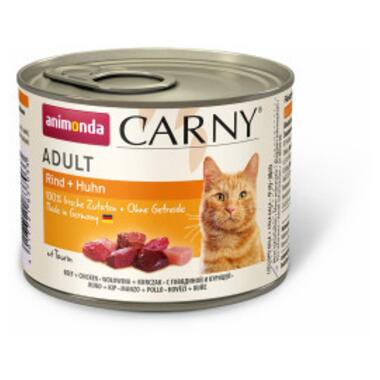 Консерви для котів Animonda Carny Adult Beef + Chicken 200 г (4017721837033) фото №1
