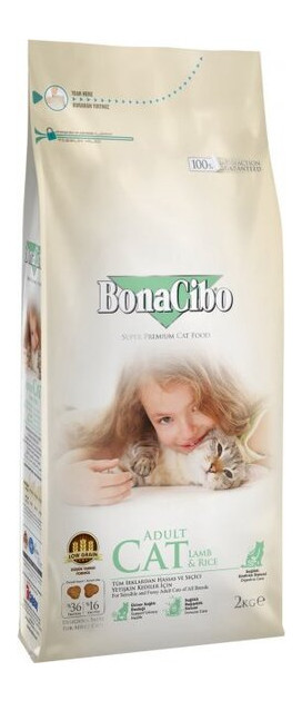 Корм для кішок BonaCibo Adult Cat LambRice 2 kg (BC406120) фото №1