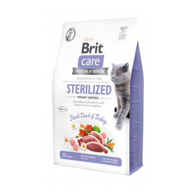 Сухий корм для кішок Brit Care Cat GF Sterilized Weight Control 2 кг (8595602540792) фото №1