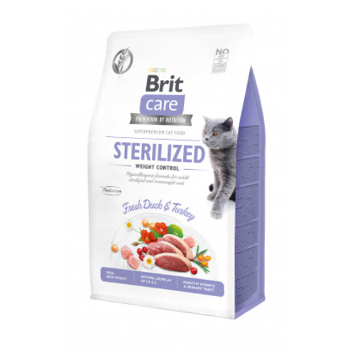Сухий корм для кішок Brit Care Cat GF Sterilized Weight Control 400 г (8595602540808) фото №1