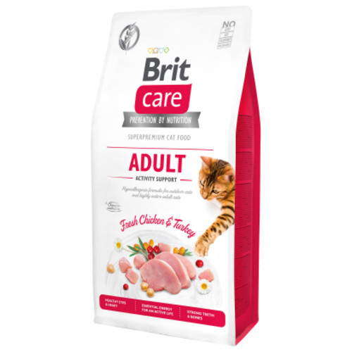 Сухий корм для кішок Brit Care Cat GF Adult Activity Support 7 кг (8595602540815) фото №1