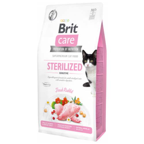 Сухий корм для кішок Brit Care Cat GF Sterilized Sensitive 7 кг (8595602540754) фото №1