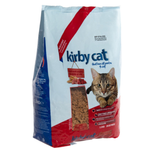 Сухий корм для кішок Kirby Cat курка та яловичина 1.5 кг (5948308003581) фото №1