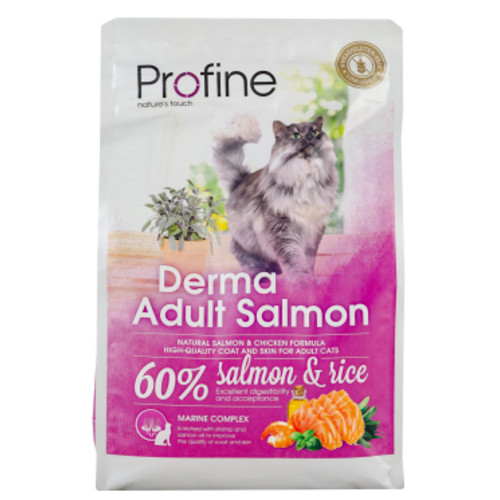 Сухий корм для кішок Profine Cat Derma з лососем та рисом 2 кг (8595602517763) фото №2