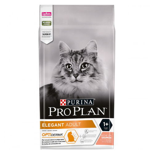 Сухий корм Purina Pro Plan Elegant Adult для котів з чутливою шкірою з лососем 1.5 кг (138466) фото №1