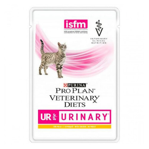 Вологий корм Purina Veterinary Diets Urinary для кішок при захворюванні сечостатевої системи з куркою 85 г (150542) фото №1