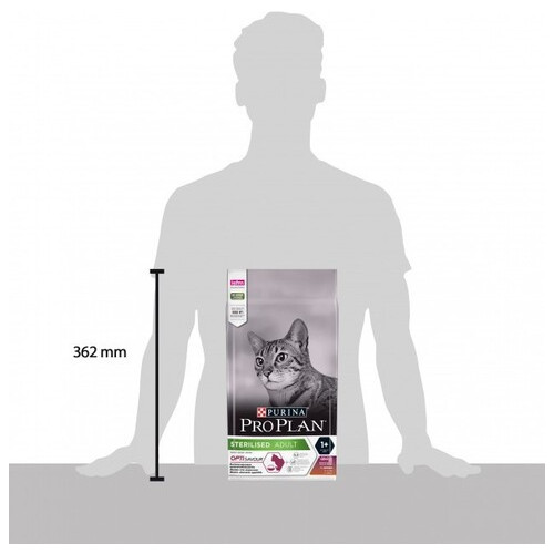 Сухой корм для котов Purina Pro Plan Sterilised с уткой и печенью 15 кг (00-00031054) фото №6