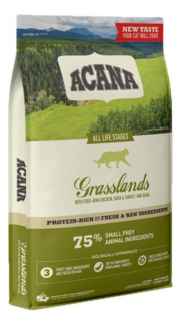 Сухий корм для кішок всіх порід Acana Grasslands Cat 4.5кг 0064992714727 (a71472) фото №1